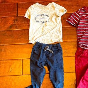 3T sets of T shirts and pants